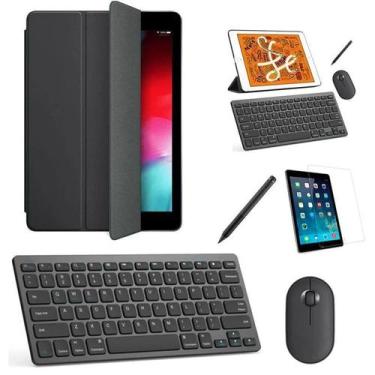 Imagem de Capa Smart Preto Teclado Mouse Pel Stylus Galaxy Tab A7 Lite - BD Net 