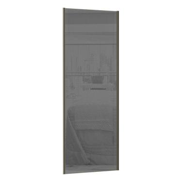 Imagem de Porta De Correr 80cm Com Prata E Puxador Inox S/Kit Ferragem