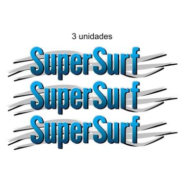 Imagem de Par Adesivo Super Surf Saveiro Parati G3 G4 2003 2004 A 2008 Cor Azul