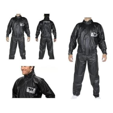 Imagem de Capa De Chuva Jaqueta Calça Pantaneiro Pvc Motoqueiro - P