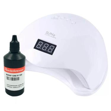 Imagem de Kit Cabine de Luz Led/uv 48w + Resina de Cura UV Resifast - Redelease