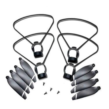 Imagem de Kit com 4 Proteções e 8 Hélices para Drone L900  Segurança e Performan