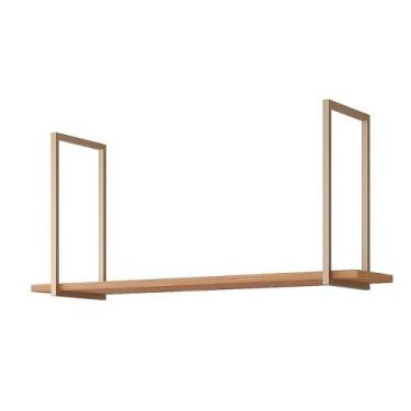 Imagem de Prateleira Decorativa Sala Estar Suspensa Esplêndida 125cm Freijo - MG