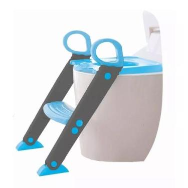 Imagem de Assento Redutor para Vaso Sanitário Infantil com Escadinha Troninho - 
