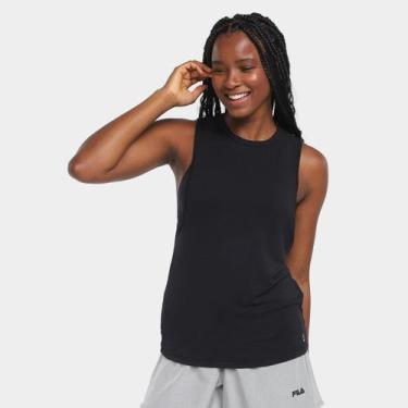 Imagem de Regata Fila Studio Mindfull Feminina, Preto, P