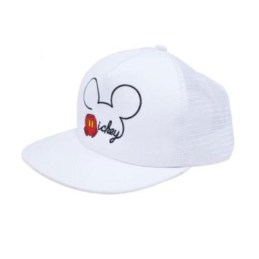 Imagem de Boné Branco Mickey Aba Reta Disney - Taimes