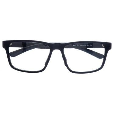 Imagem de Armação De Óculos Para Grau Retangular Bósnia Preto - Palas Eyewear