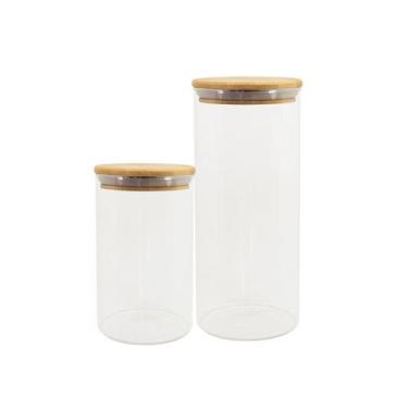Imagem de Conjunto de Potes Herméticos com Tampa de Bambu - 2 Peças Oikos, U, NA