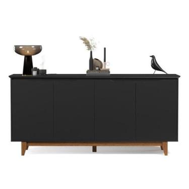 Imagem de Buffet / Balcão / Aparador / Bancada FL 4 Portas Amplo Espaço Interno 