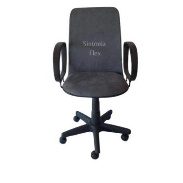 Imagem de Cadeira Diretor Giratória Braço Fixo Mecanismo Relax- Tecido - Sintoni