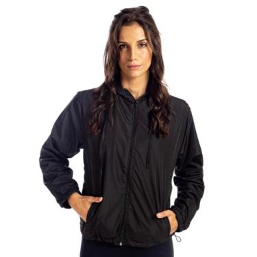 Imagem de Jaqueta Corta Vento Feminina Impermeável Lisa - UseCambiare, Preto, M