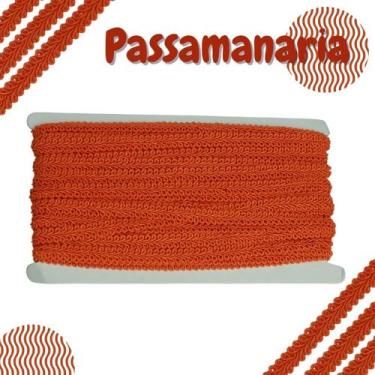 Imagem de Passamanaria  - Fita Galão - Rolo C/ 20 Metros Laranja - Nº: 523 - 91 