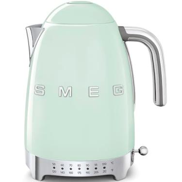 Imagem de SMEG Chaleira Retrô de Temperatura Variável de Aço Inoxidável Verde Pastel Anos 50