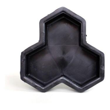 Imagem de Forma Para Piso Bloquete  3 Pontas Para Calçada 23x23x6 - Gme Formas