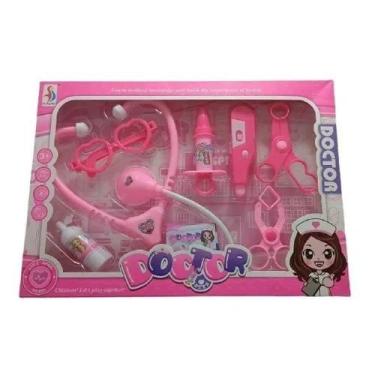 Imagem de Kit Médico Brinquedo Infantil - Brinquedo Educativo (Rosa) - toys