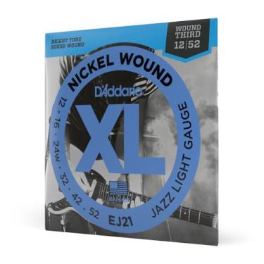 Imagem de Encordoamento Para Guitarra 12-52 D Addario XL Nickel EJ21