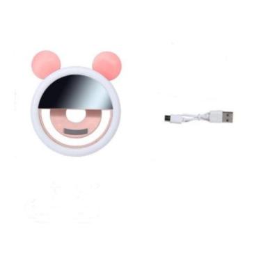 Imagem de Ring Light Com Espelho De Maquiagem e Luz Pra Selfie Celular - Online