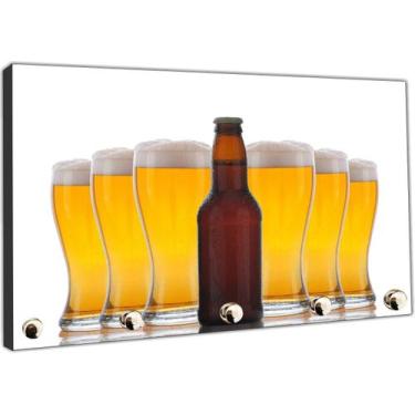 Imagem de Porta Chaves Cerveja Bebidas Bar Organizador Chaveiro Decorar Gourmet 