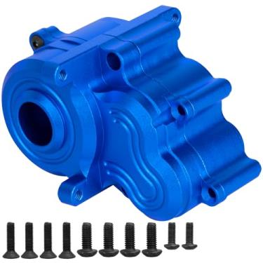 Imagem de RcarmubWow RC Metal Center Gearbox Cover Upgrades Part for 1/10 E-Revo VXL 2.0,Alloy Aluminium Middle Transmission Case,Replace #8691,Navy Blue