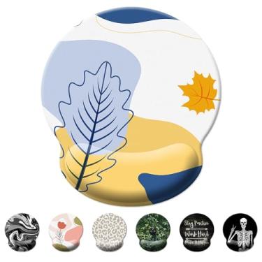 Imagem de Mouse pad suporte de pulso, mouse pad ergonômico com descanso de pulso, mousepad confortável com descanso de pulso suave, mouse pads para alívio da dor para base antiderrapante, computador, laptop,