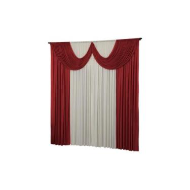 Imagem de Cortina Paris 5 Metros Quarto Sala Igreja Malha Gel  - Dennis Confecçõ