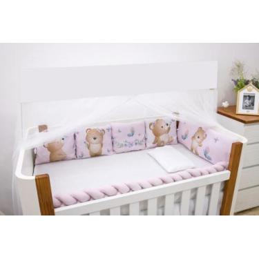 Imagem de Kit de berço safari unissex 10 peças aconchego - BruceBaby Bordados, U