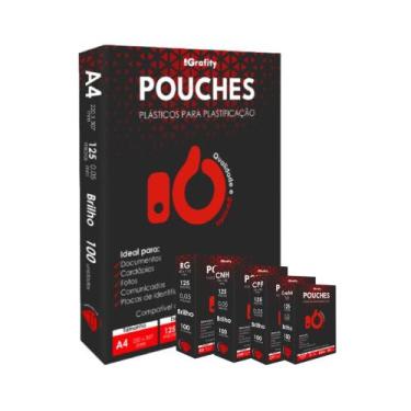 Imagem de Plástico Plastificação 500 Grafity 1 Crachá, 1 CPF, 1 CNH, 1 RG, 1 A4 
