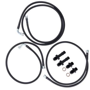 Imagem de MUCO Kit de linhas de resfriamento de transmissão trançada SS flexível para Dodge Ram 2500/3500 Cummins 5,9L com transmissão 48RE 2003 2004 2005 2006 2007