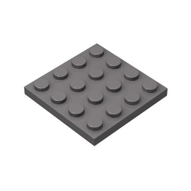 Imagem de Classic Grey Plates Bulk, Dark Gray Plate 4x4, Building Plates Flat 50 Piece, Compatible with Lego Parts and Pieces: 4x4 Gray Plates(Color: Dark Gray)