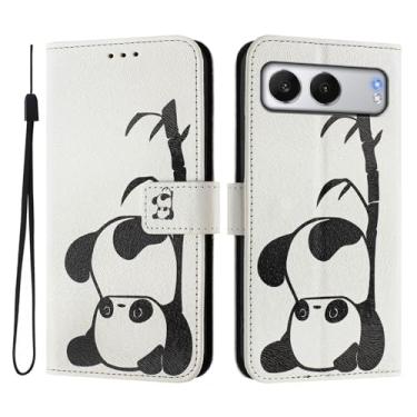 Imagem de Capa carteira para OnePlus Nord 4 5G, 3 compartimentos para cartão, 1 compartimento para dinheiro, capa flip de couro PU com padrão fofo, capa com fivela magnética à prova de choque, compatível com