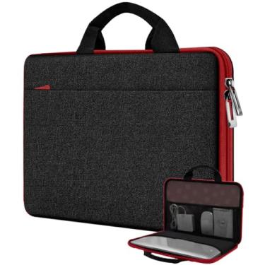 Imagem de Hseok Capa para laptop de 13,3 a 14 polegadas, capa para computador resistente à água e à prova de choque compatível com MacBook Pro de 14 polegadas, Mac Air/Pro de 13,3 polegadas e 13 a 14 polegadas,