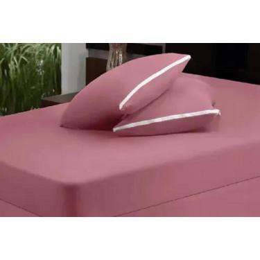 Imagem de Capa Para Colchão Casal Com Ziper Fio 30/1 - 100% Algodão - Dugu, Rosa