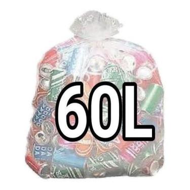 Imagem de Sacos De Lixo 60 Litros Transparente Reforçado 100 Unidades - HIGIPACK