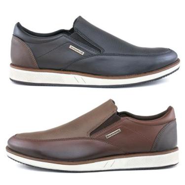 Imagem de Kit 2 Sapatênis Masculino Social SlipOn com Ajuste Elástico - Bardone,