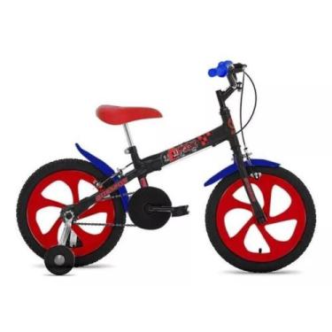 Imagem de Bicicleta Pix Aro 16 Infantil Aro de Nylon 2023 - HOUSTON, Preto, Azul