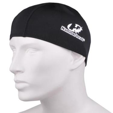 Imagem de Touca de Helanca Para Natação Poliamida - Hammerhead - preta