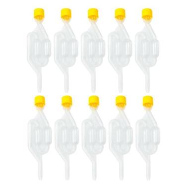 Imagem de Kit 100 unidades Airlock Válvula Tipo S Air Lock Para Fermentação Cerv