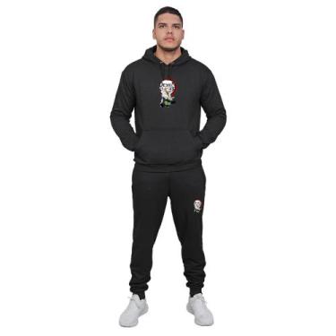 Imagem de Conjunto Kit Moletom Calça + Blusa Novidade Top - Moletons, Preto, Dem