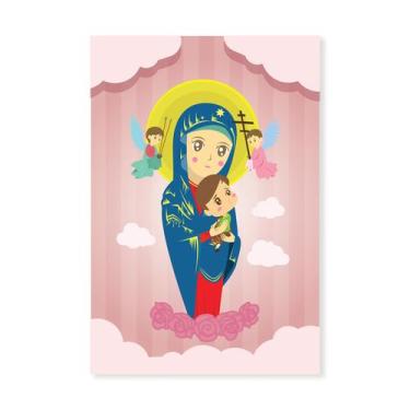 Imagem de Placa Decorativa MDF Nossa Senhora Virgem Maria 30x40cm - Quartinhos