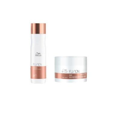 Imagem de Kit Shampoo 250ml e Máscara 150ml Wella Fusion - Reconstrução Capilar