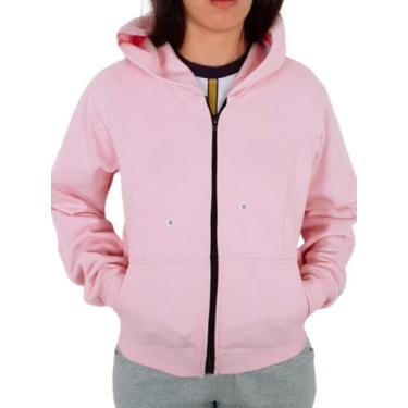 Imagem de 2 Blusas De Moletom Feminina Com Zíper - E.N.G. CONFECCOES, Pink, GG