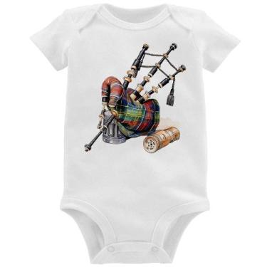 Imagem de Body Bebê Gaita de Foles - Foca na Moda, Branco, M