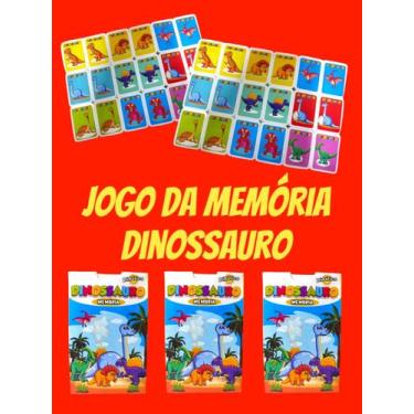 Imagem de Kit 5 Jogo Da Memoria Dinossauros Infantil P/ Kit Festa Lembrancinha A