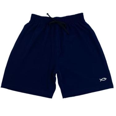Imagem de Bermuda de Menino Infantil masculina Liso short masculino tactel com L