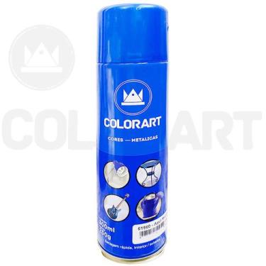 Imagem de Tinta Spray Efeito Metalico Para Metais Colorart 300ml Cores, Azul
