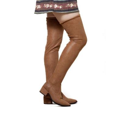 Imagem de Bota Cano Alto Feminina Over The Knee Moderna Moda Stretch - Yes Me, W