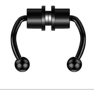Imagem de Piercing Magnético Fake Nariz Orelha Septo Imã Unissex Aço - ALRA SEMI