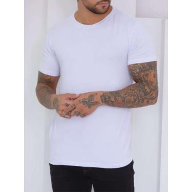 Imagem de Camiseta Lisa Masculina Básica 100% Algodão Malha 30.1 - Versini, Bran