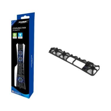 Imagem de Cooler com LED para PS5 Slim - 3 Portas USB 3.0 e Velocidade Rotativa 