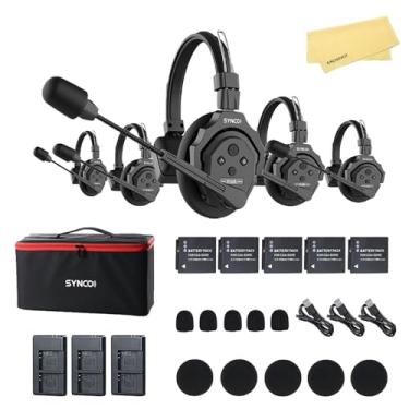 Imagem de EACHSHOT SYNCO XTalk X5 2.4GHz Wireless Headset Intercom System Random Master Device 350m Operating Range for Movie Shoot Live Show Stage Performance Real-time Monitoring (5Pcs)